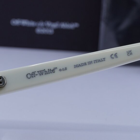 Off-White OERI143 LINCOLN 0107 Square Sunglasses – White/Dark Grey - Picture 8 of 10
